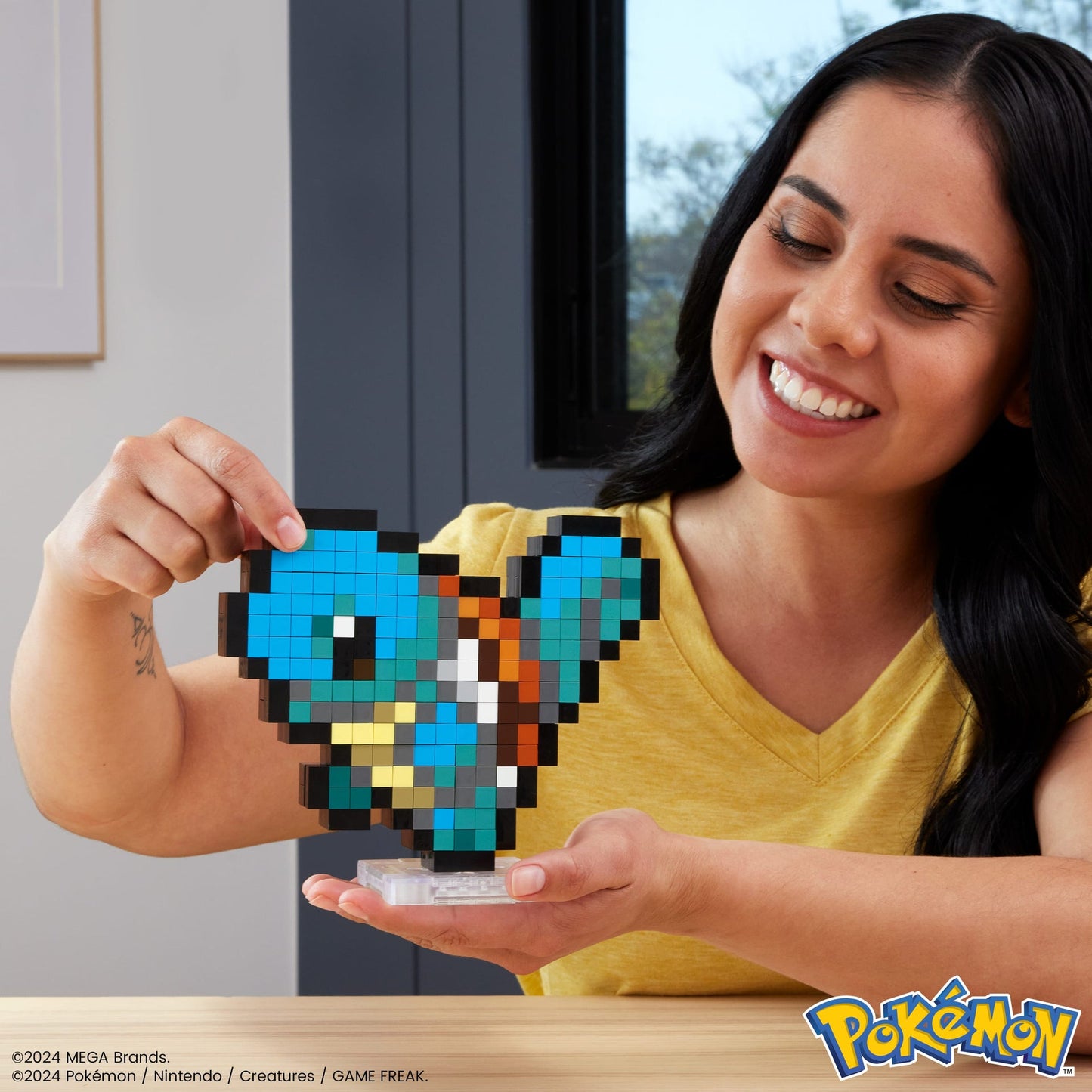Jeu de construction MEGA Pokémon - Carapuce Pixel Art
