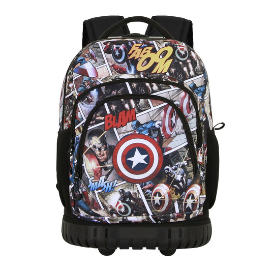Sac à Dos à Roulettes GTS FAN Marvel Captain America « Comic »