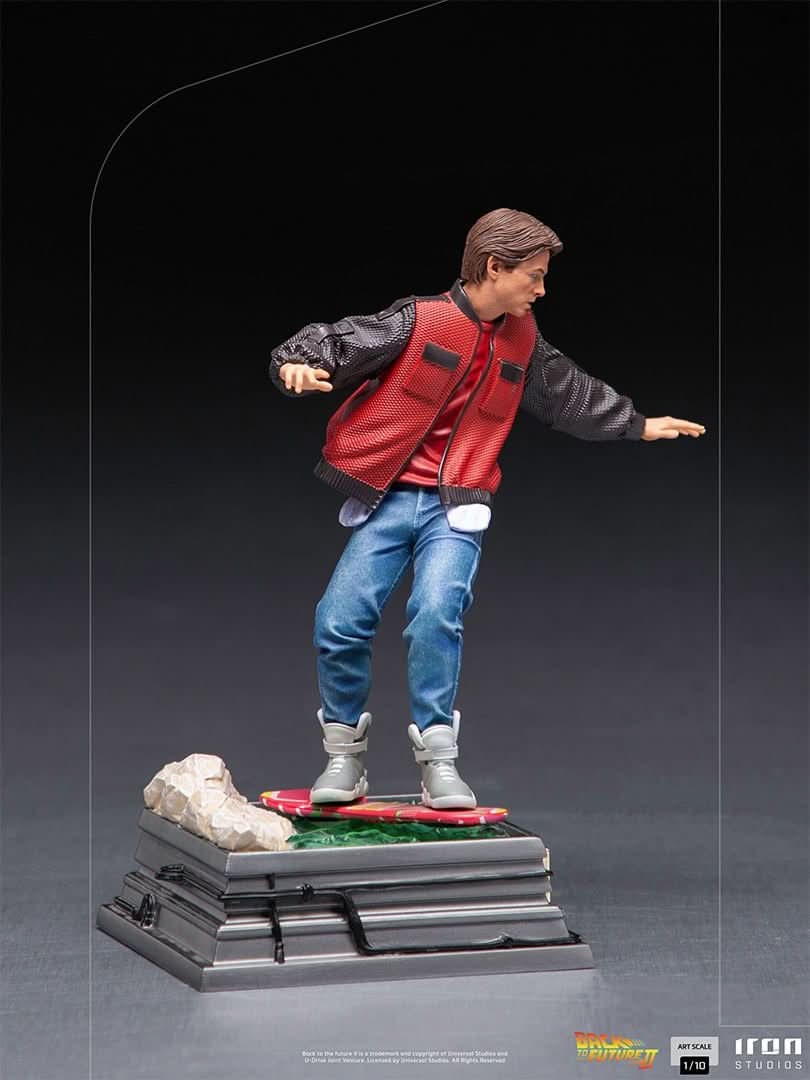 Marty McFly on Hoverboard Statue - Back to the Future - Art Scale 1/10