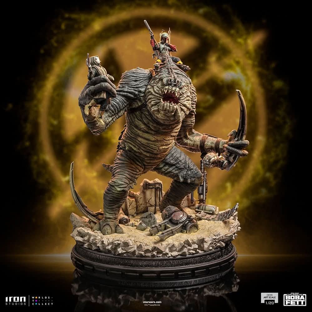 Statue Boba Fett and Rancor - Star Wars: The Book of Boba Fett - Demi Art Scale 1/20