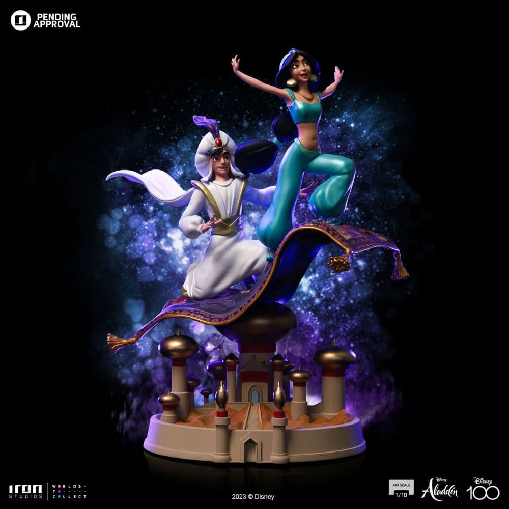 Statue Aladdin and Jasmine - Disney 100th - Art Scale 1/10