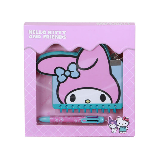 Coffret Journal + Stylo 6 Couleurs Hello Kitty « My Melody Face »