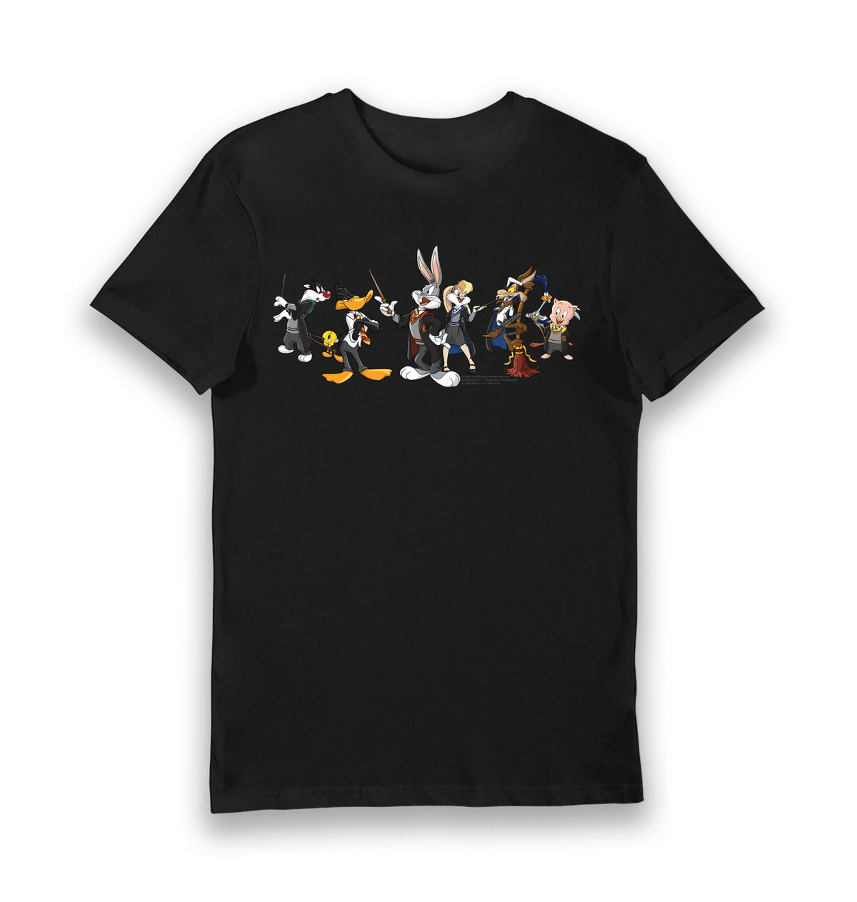 Adult Looney Tunes x Harry Potter Black T-Shirt