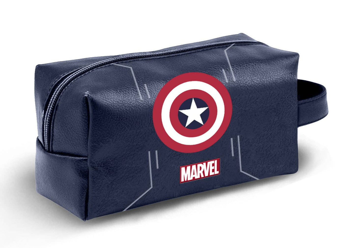 Trousse de Toilette de Voyage Brick PLUS Marvel Captain America « Starshield » – Bleu Foncé