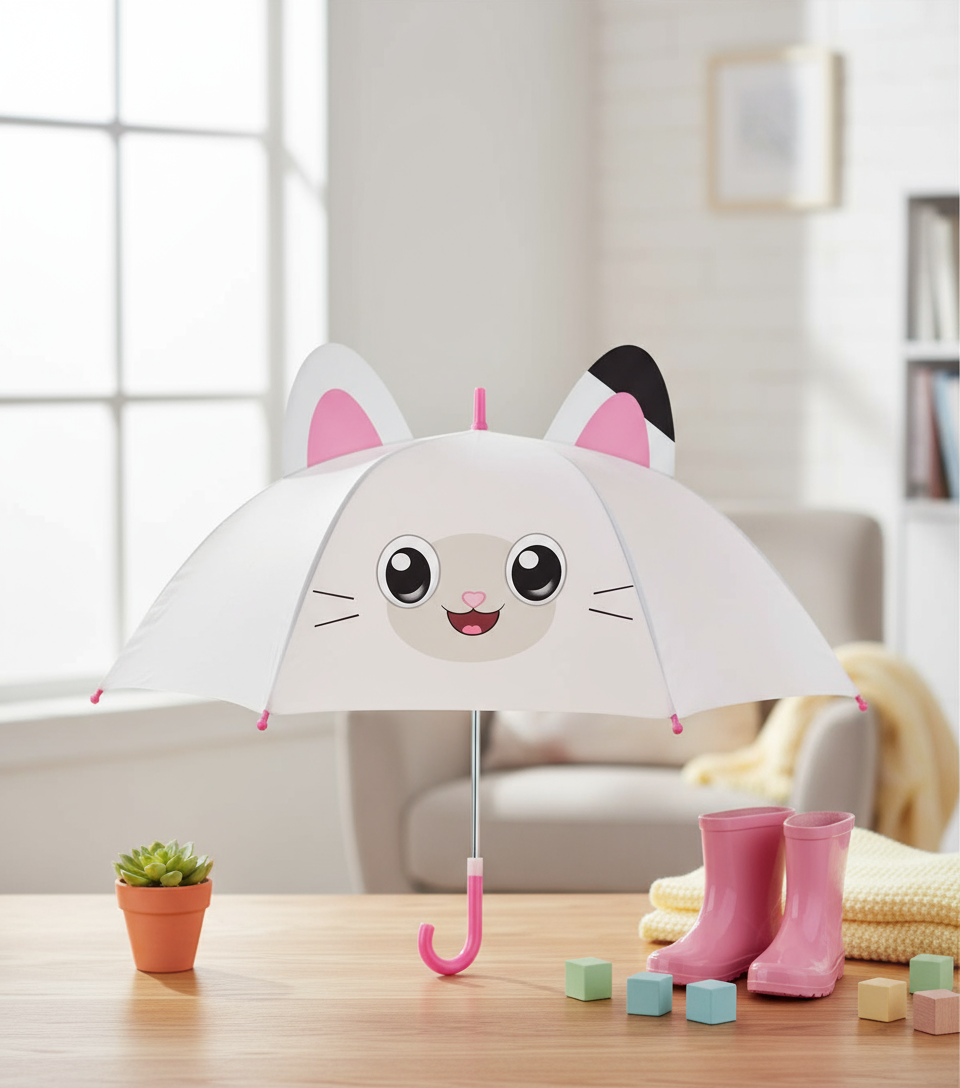 Parapluie Gabby's Dollhouse avec oreilles