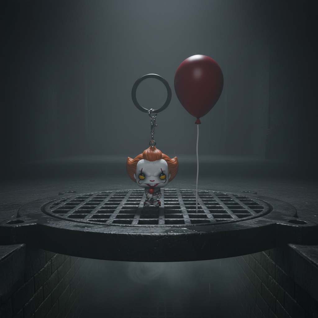 Pop! Keychain Pennywise avec Ballon Rouge