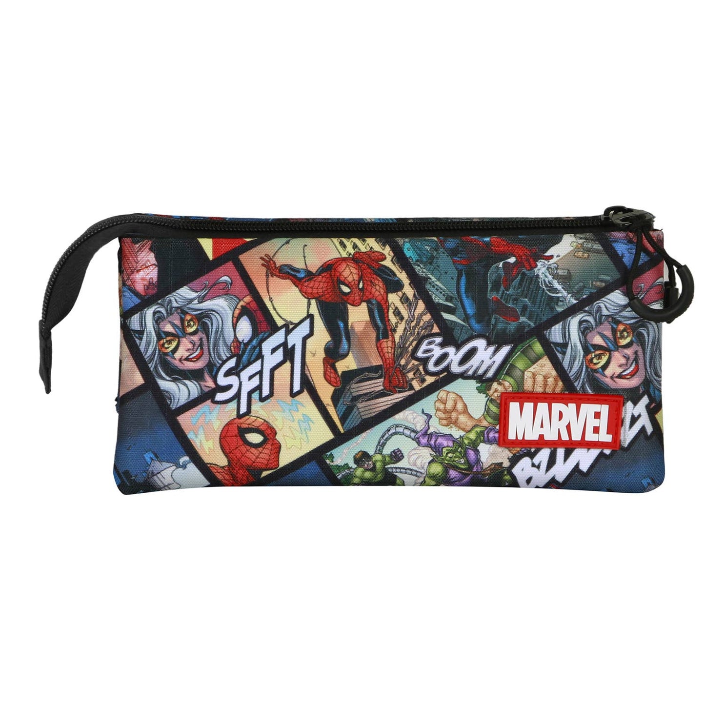Marvel Spider-Man "Panels" Triple Pencil Case