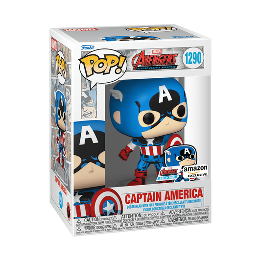 Funko Pop! Captain America avec Pin's