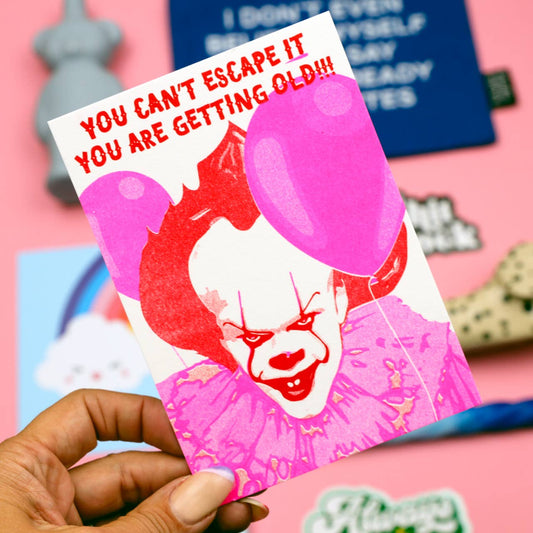 Pennywise Postcard: You Can't Escape IT (risoprint)