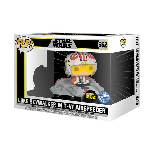 Pop! Rides Super Deluxe Luke Skywalker dans T-47 Airspeeder