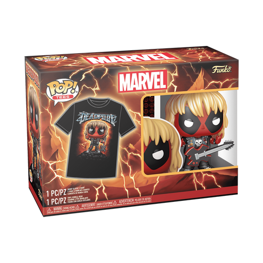 Funko Pop! & Tee Heavy Metal Deadpool (Metallic)
