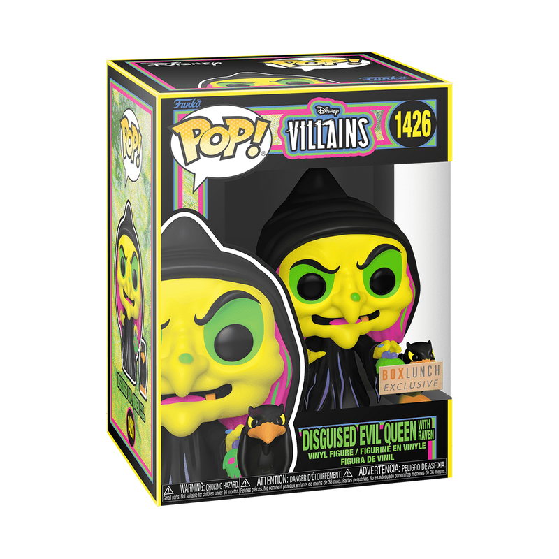 Pop! & Buddy Witch Queen Dinguisé with Raven (Black Light)