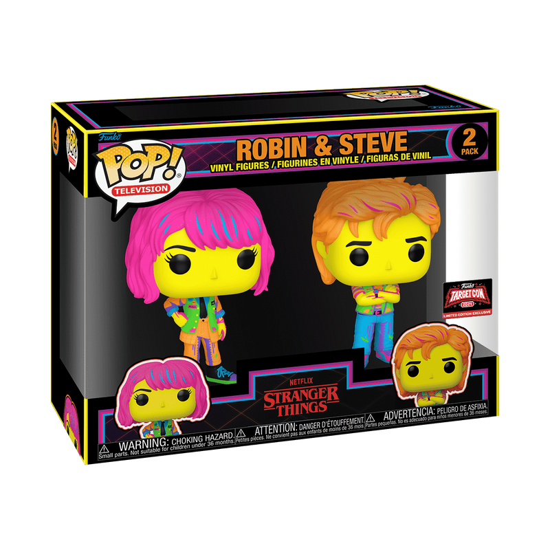 Pop! Robin & Steve 2-Pack (Black Light)