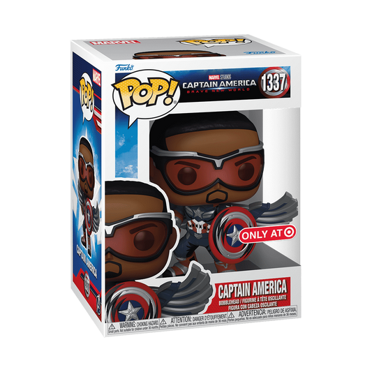 pop captain america sam wilson retro comic deco 1337