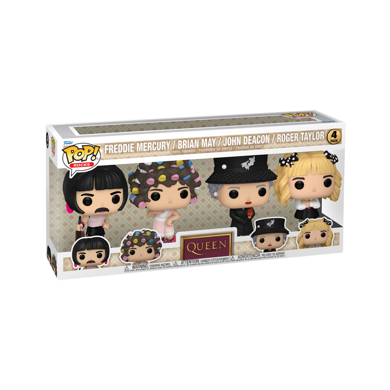 Funko Pop! QUEEN (I Want To Break Free) 4-Pack