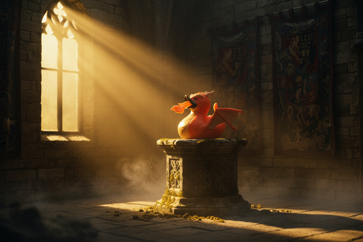 Canard Dragon Rouge Wild Republic - jouet de bain
