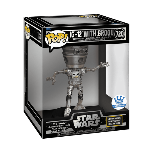 Pop! Deluxe Lights and Sounds IG-12 avec Grogu