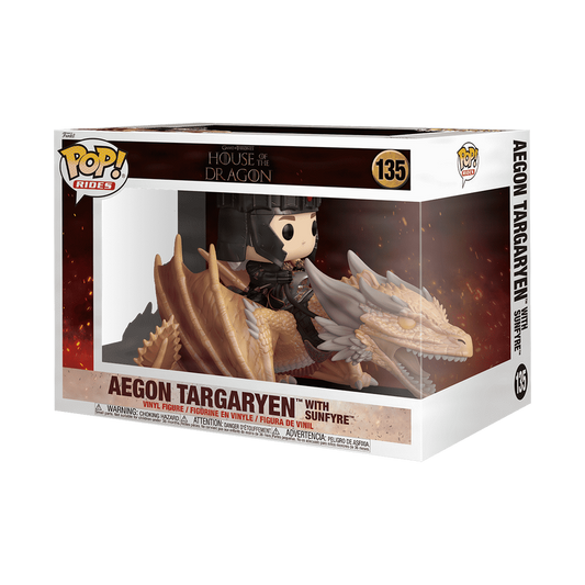 pop rides deluxe aegon targaryen with sunfyre 135