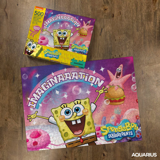 Puzzle SpongeBob Imagination 500 pièces - visuel Aquarius