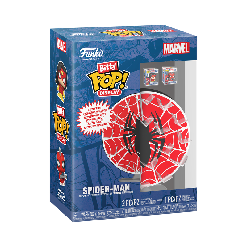 Bitty Pop! Display Spider-Man Web – packaging officiel Funko