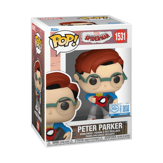 Funko Pop! Peter Parker (Holding Backpack) #1531 - vue officielle 2