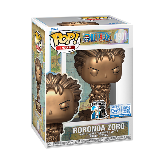 Funko Pop! Plus Roronoa Zoro Statue (Bronze) – One Piece