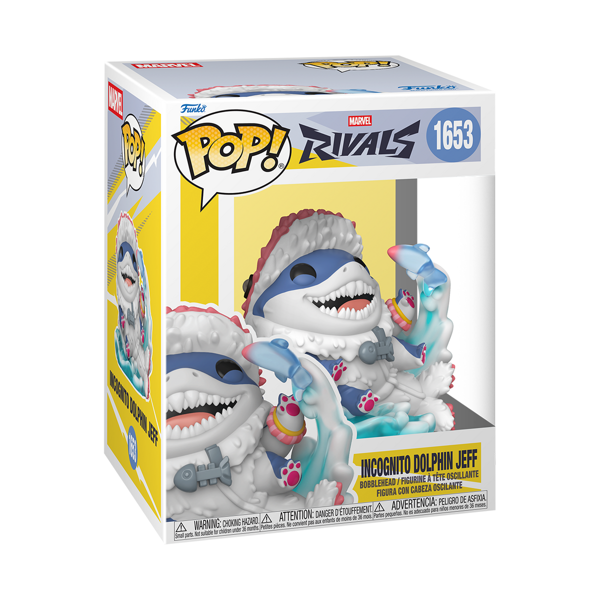 Funko Pop! Premium Incognito Dolphin Jeff Marvel Rivals #1653 - vue officielle 2
