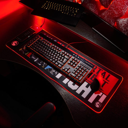 Tapis gaming Mortal Kombat 1 avec chargeur sans fil – 80 × 30 cm