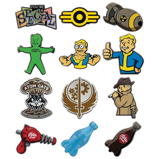 Display de 12 blind boxes Fallout - pin’s mystère Volume 2 - ensemble des pin’s