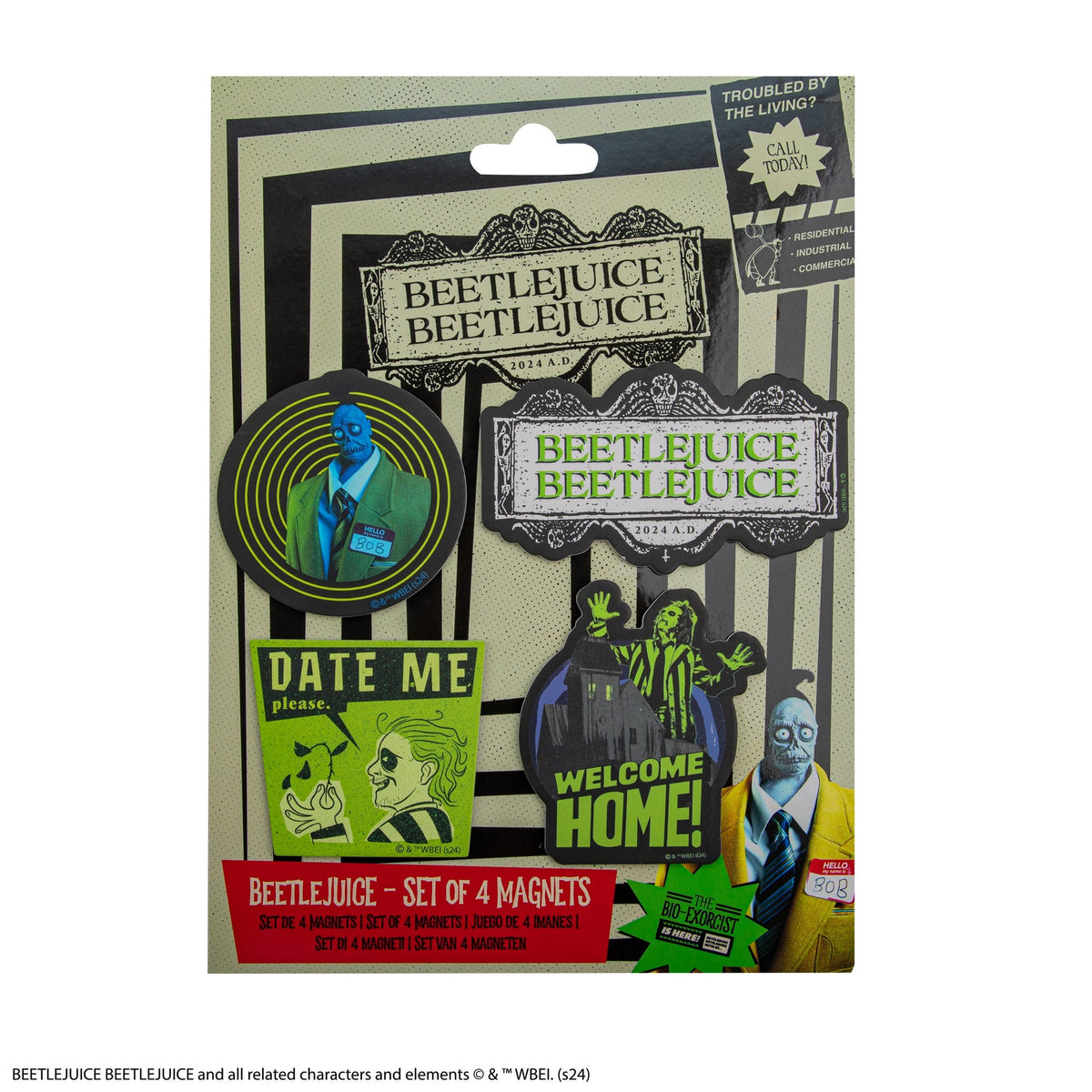 Set de 4 Magnets Beetlejuice - vue produit 3