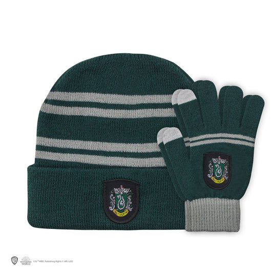 Slytherin Kids' Touchscreen Beanie & Gloves Set