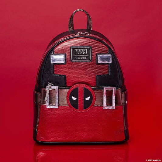 Deadpool Cosplay Mini Backpack - Metallic