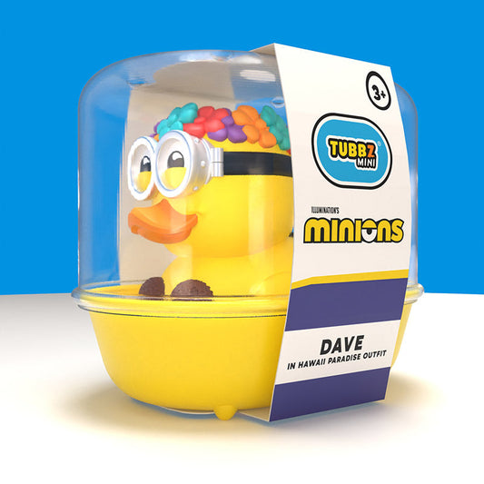 Canard TUBBZ Les Minions – Dave à Hawaï (édition Mini) – boîte de présentation