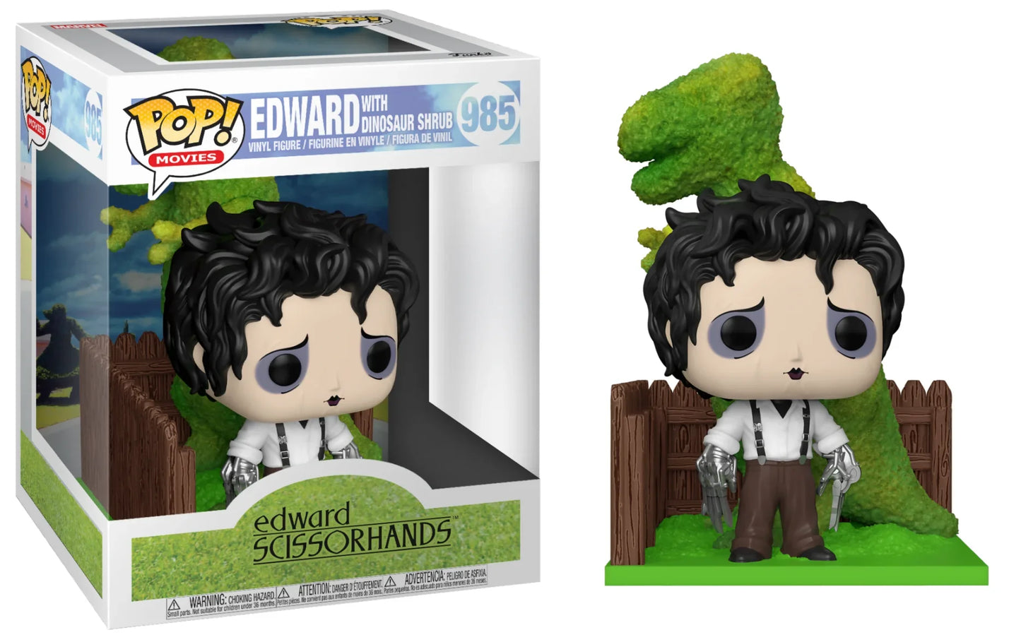 Funko Edward & Arbuste Dinosaure