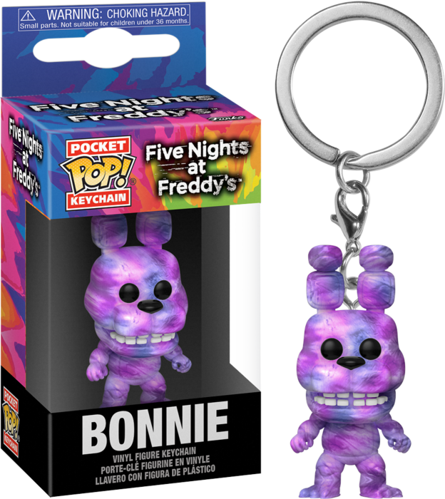 pop keychain bonnie in tie dye