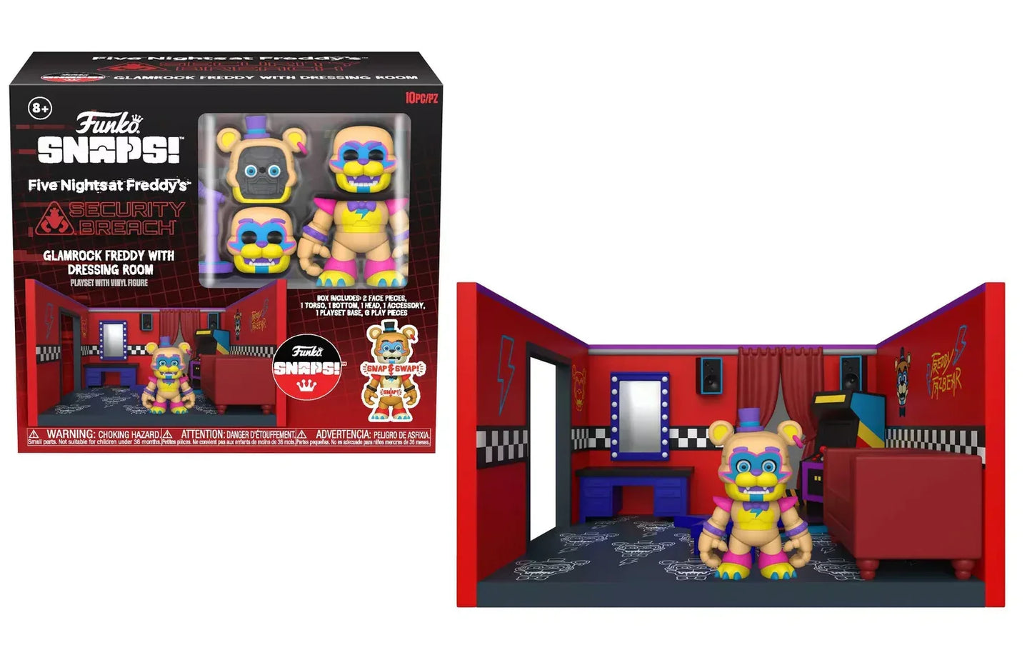 Funko Glamrock Freddy - Snaps! Playset – Five Nights at Freddy's