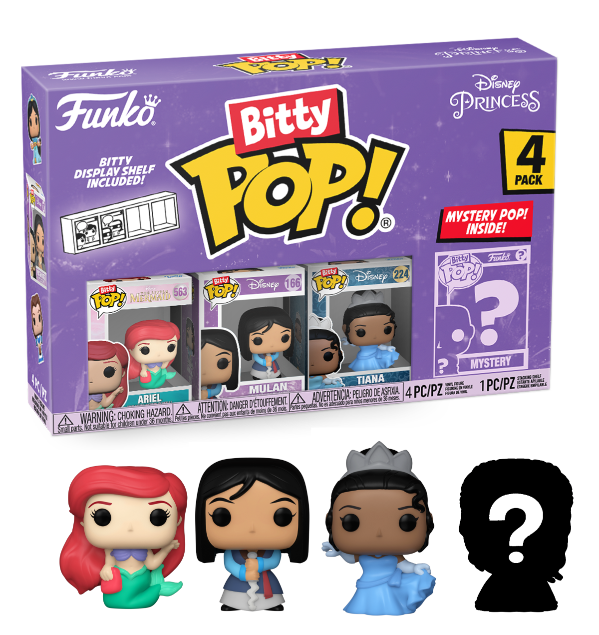 bitty pop disney princess 4 pack series 1