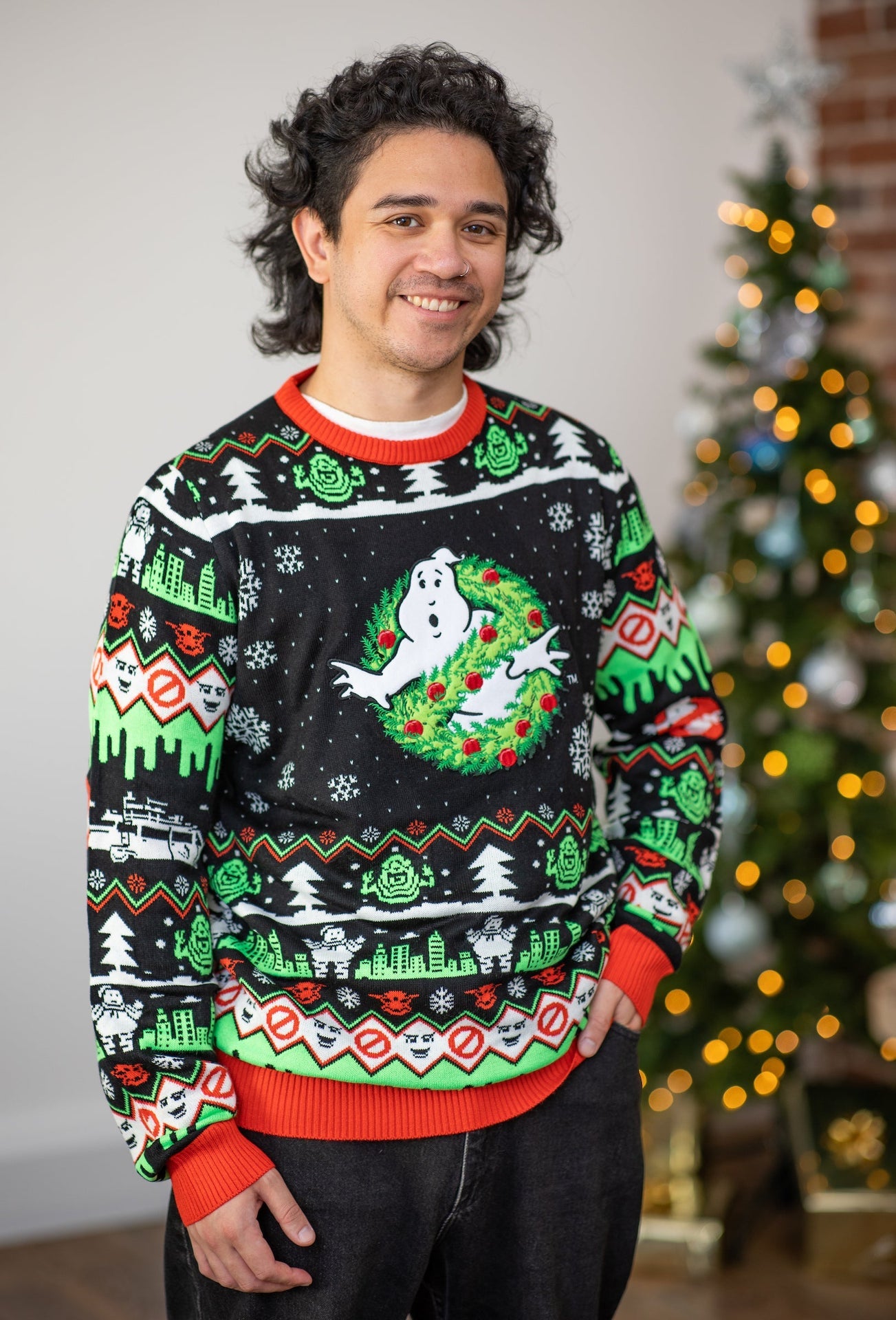 Pull de Noël SOS Fantômes Official Ghostbusters Christmas Jumper