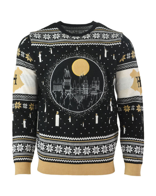Pull de Noël Harry Potter - Hogwarts LED