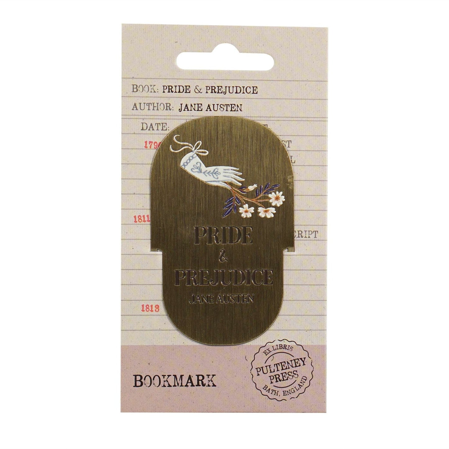 Jane Austen Metal Bookmark - Pride and Prejudice