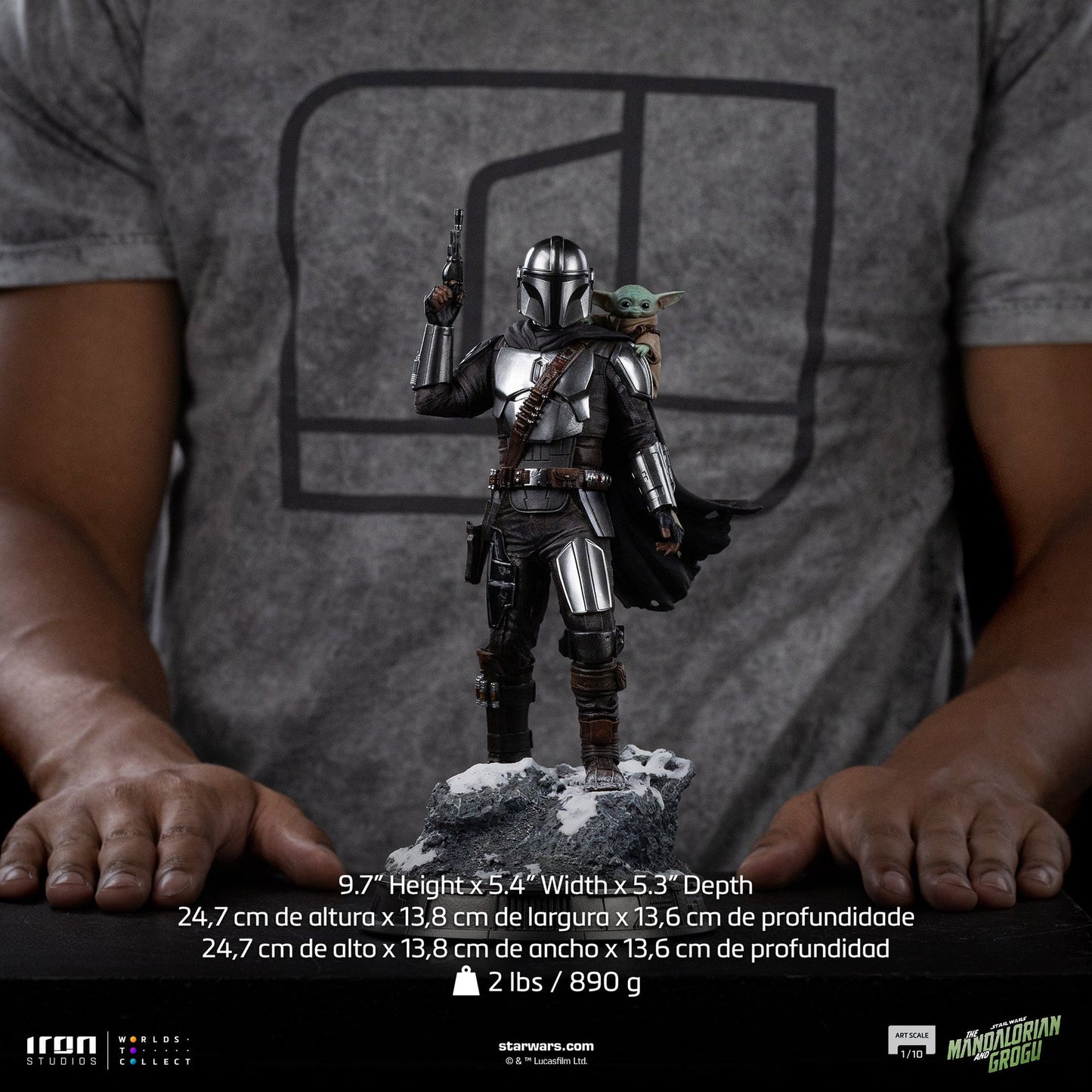 Statue Mandalorian and Grogu - The Mandalorian and Grogu Movie - Art Scale 1/10 - The Mandalorian & Grogu