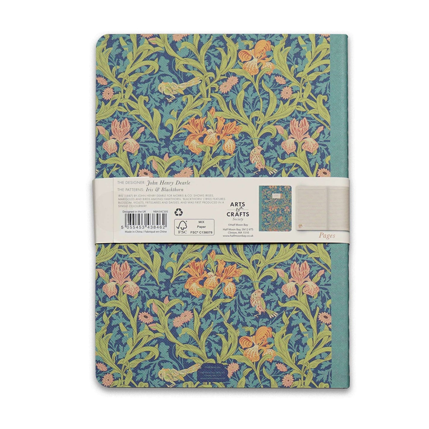 Set of 2 A5 Notebooks - Blackthorn / Iris