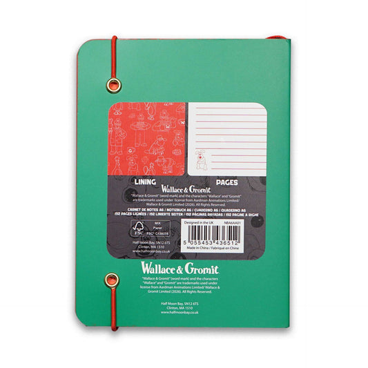 Wallace & Gromit A6 flexible notebook - Wallace Inventing