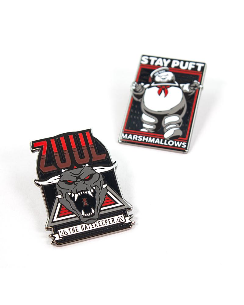 Pin's SOS Fantômes Zuul & Bibendum Chamallow – Pin Kings Numskull