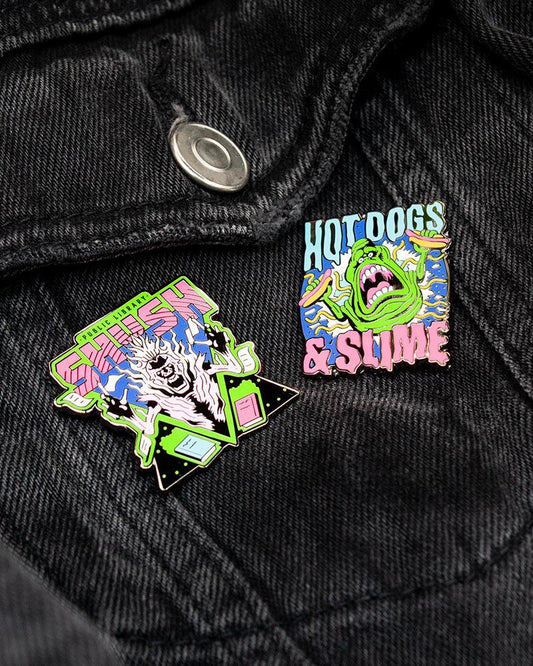Pin's SOS Fantômes Fantôme bibliothèque & Slime – Pin Kings Numskull