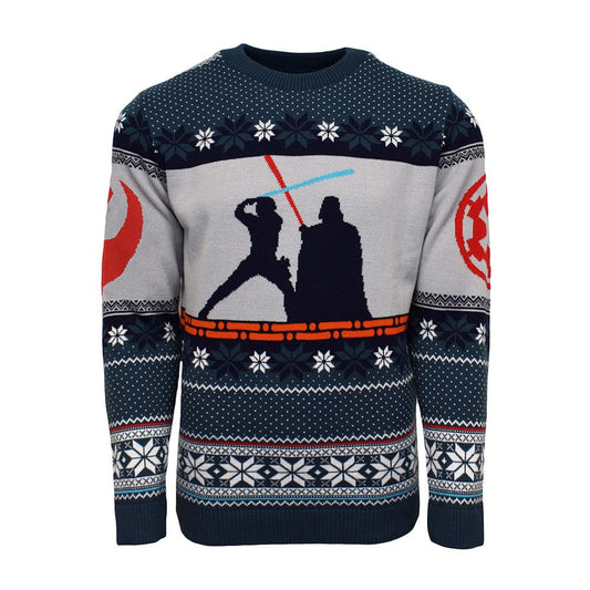 Pull de Noël Luke Skywalker vs Dark Vador
