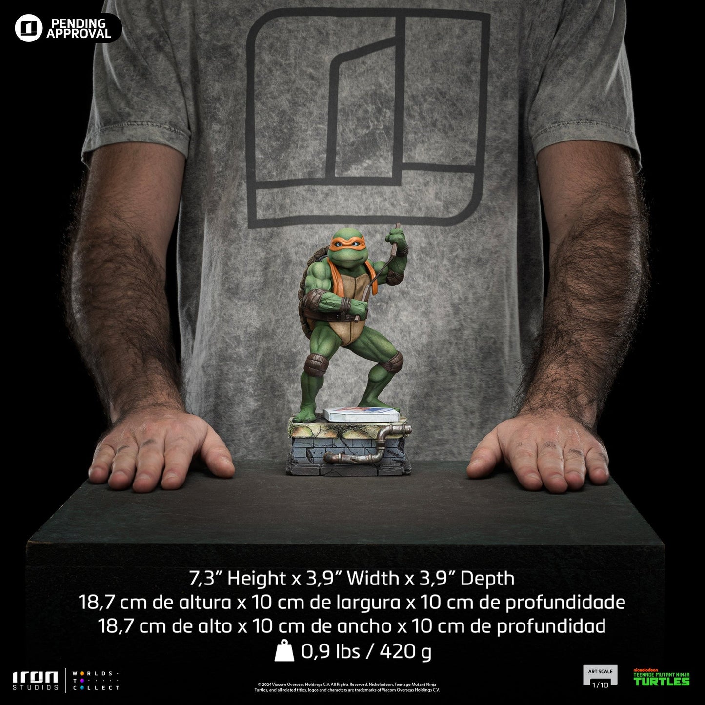 Statue Michelangelo - TMNT Movie - Art Scale 1/10 - Teenage Mutant Ninja Turtles