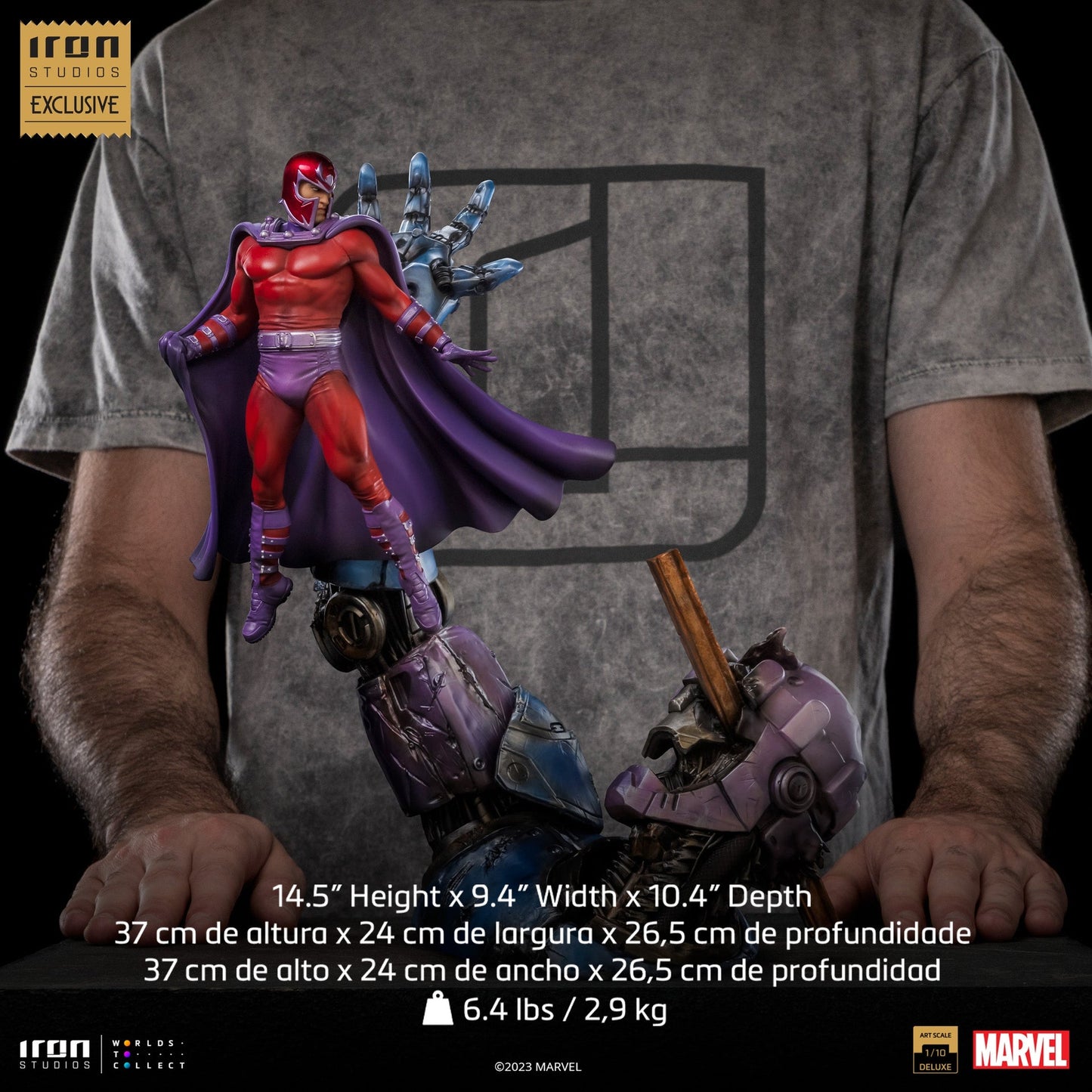 Statue Magneto vs Sentinel (2023 Event Exclusive) - X-Men - Art Scale 1/10 - Marvel Comics