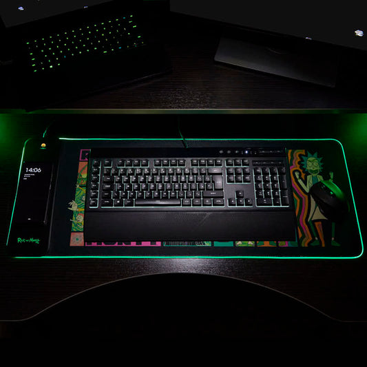 Rick and Morty - Oversize Gaming Mat & Mobile Charger
