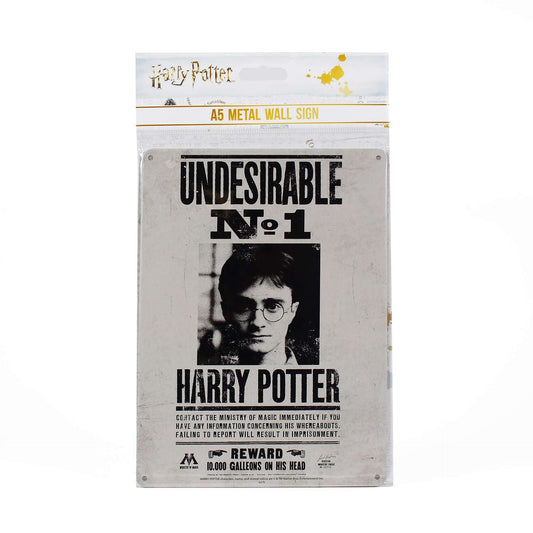 A5 Metal Harry Potter Sign - Undesirable No. 1